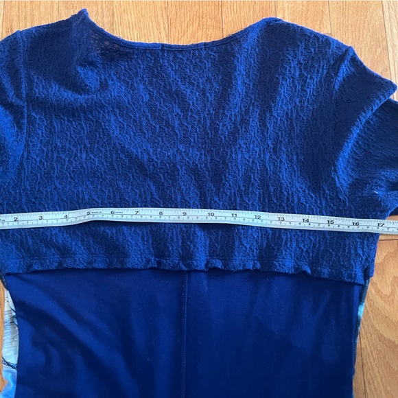 Maloka Deep Blue Textured Fabric - Picture 9 of 10